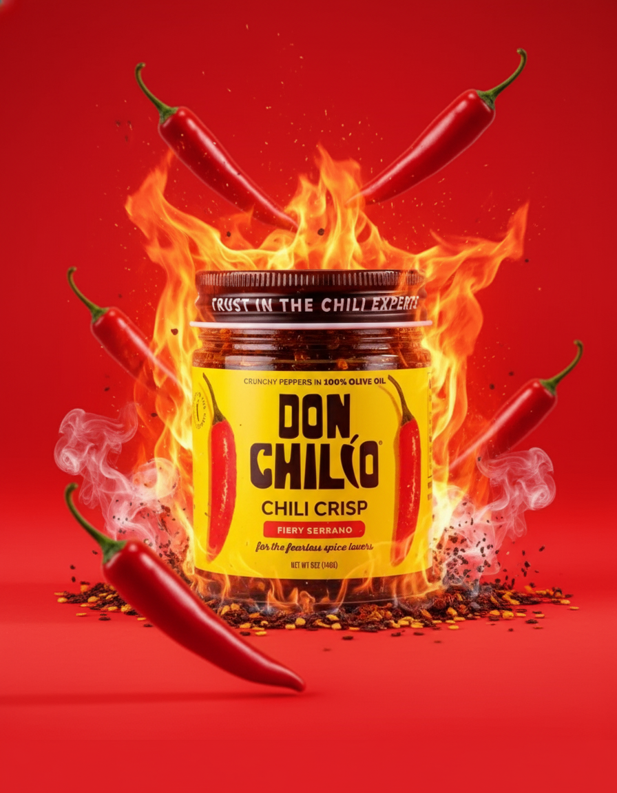 Fiery Serrano Chili Crisp — enhanced